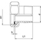 Coupling watermeter fig. 8209 brass internal/external thread